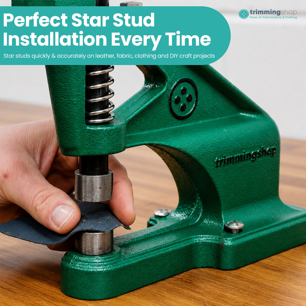Star Studs with Prongs Die Set for Green Machine Hand Press
