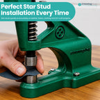 Star Studs with Prongs Die Set for Green Machine Hand Press