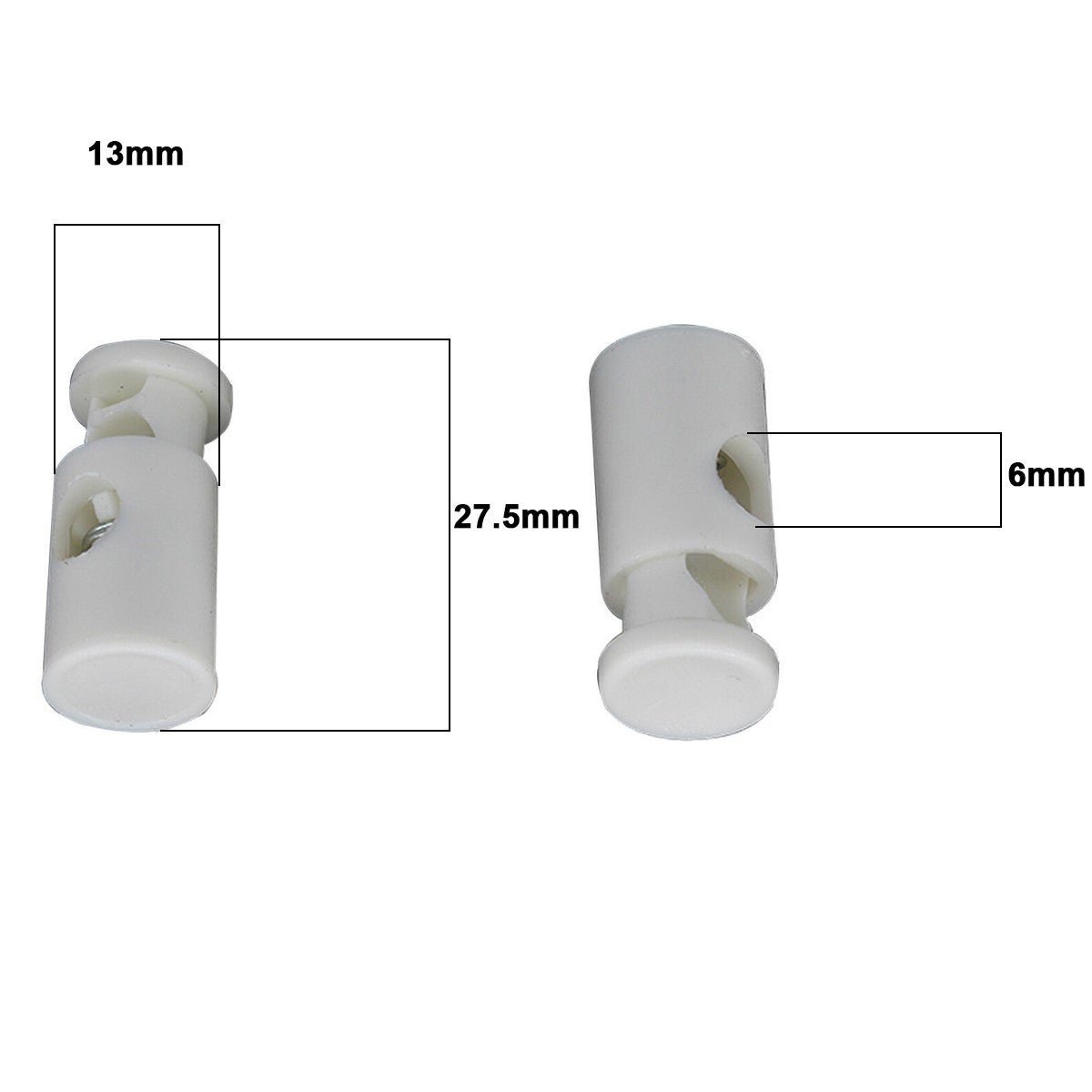 Long  Round Cord Stoppers Lock Toggles