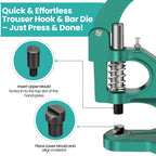 Trouser Hook and Bar Die Set for Green Machine Hand Press