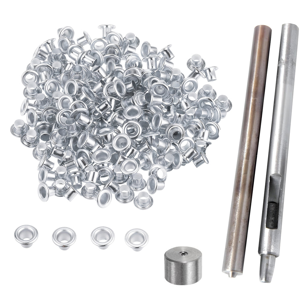 Iron Eyelets with Washers and Hand Tool Set