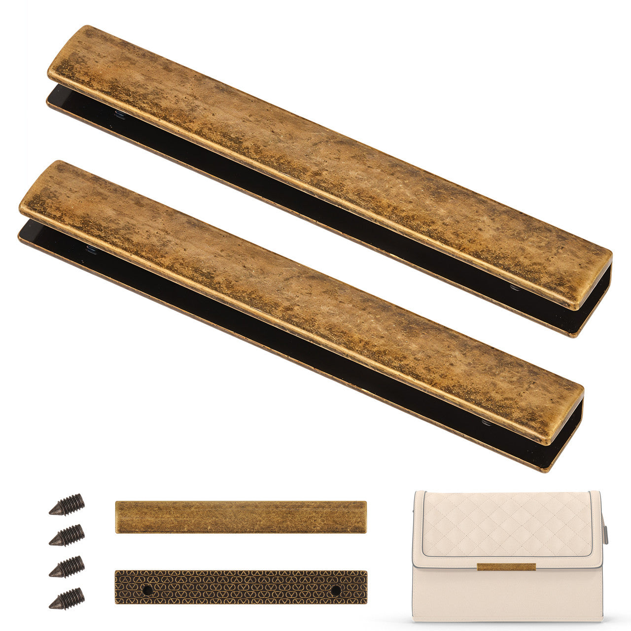 Rectangular Bag Edge Plate with Screws