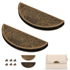 Half-Moon Magnetic Edge Clasp Plates - Bronze
