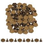 12mm / 14mm - Hexagonal Bag Feet Rivets - for Bags & Leather Crafts