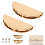 Half-Moon Magnetic Edge Clasp Plates - Gold