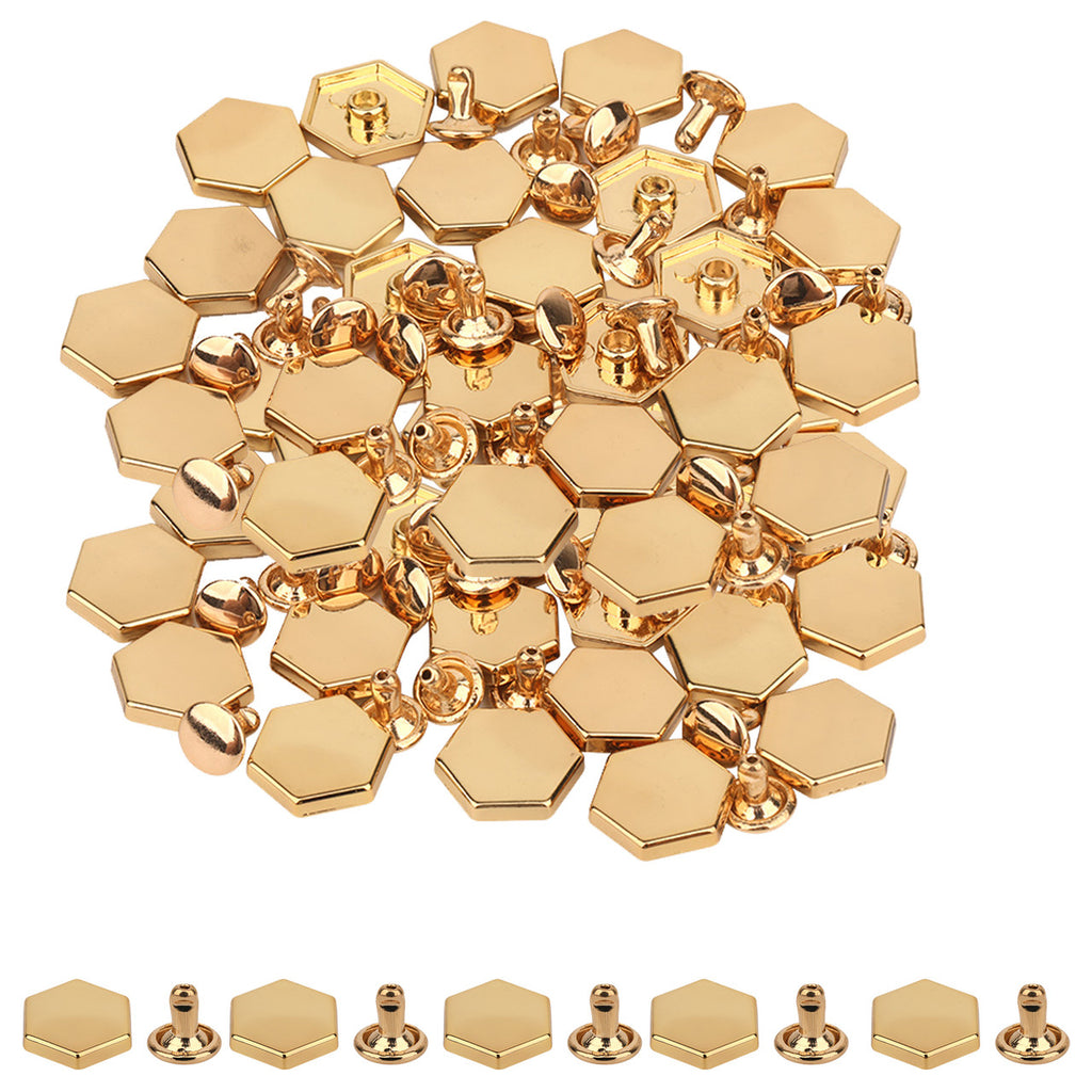 12mm / 14mm - Hexagonal Bag Feet Rivets