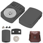 Rectangular Edge Buckle Plates - Gunmetal