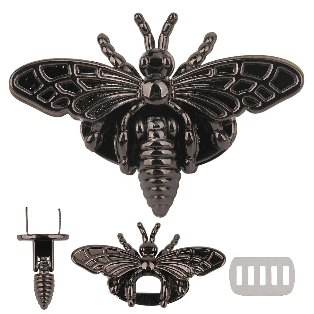 Bee-Shaped Twist Turn Lock for Bags