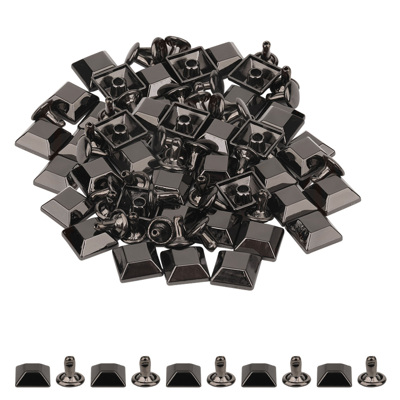 Pyramid Bag Feet Rivets – Decorative Metal Studs - 25pcs