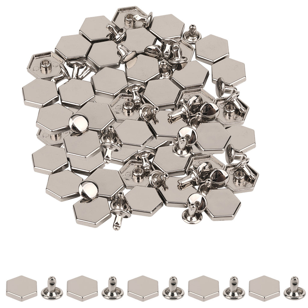 12mm / 14mm - Hexagonal Bag Feet Rivets