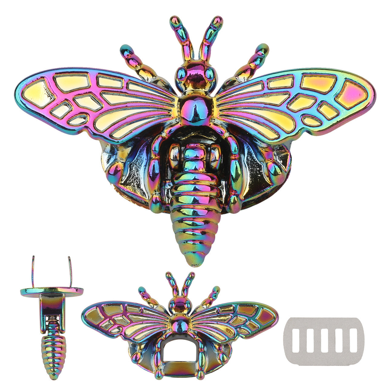 Bee-Shaped Twist Turn Lock for Bags