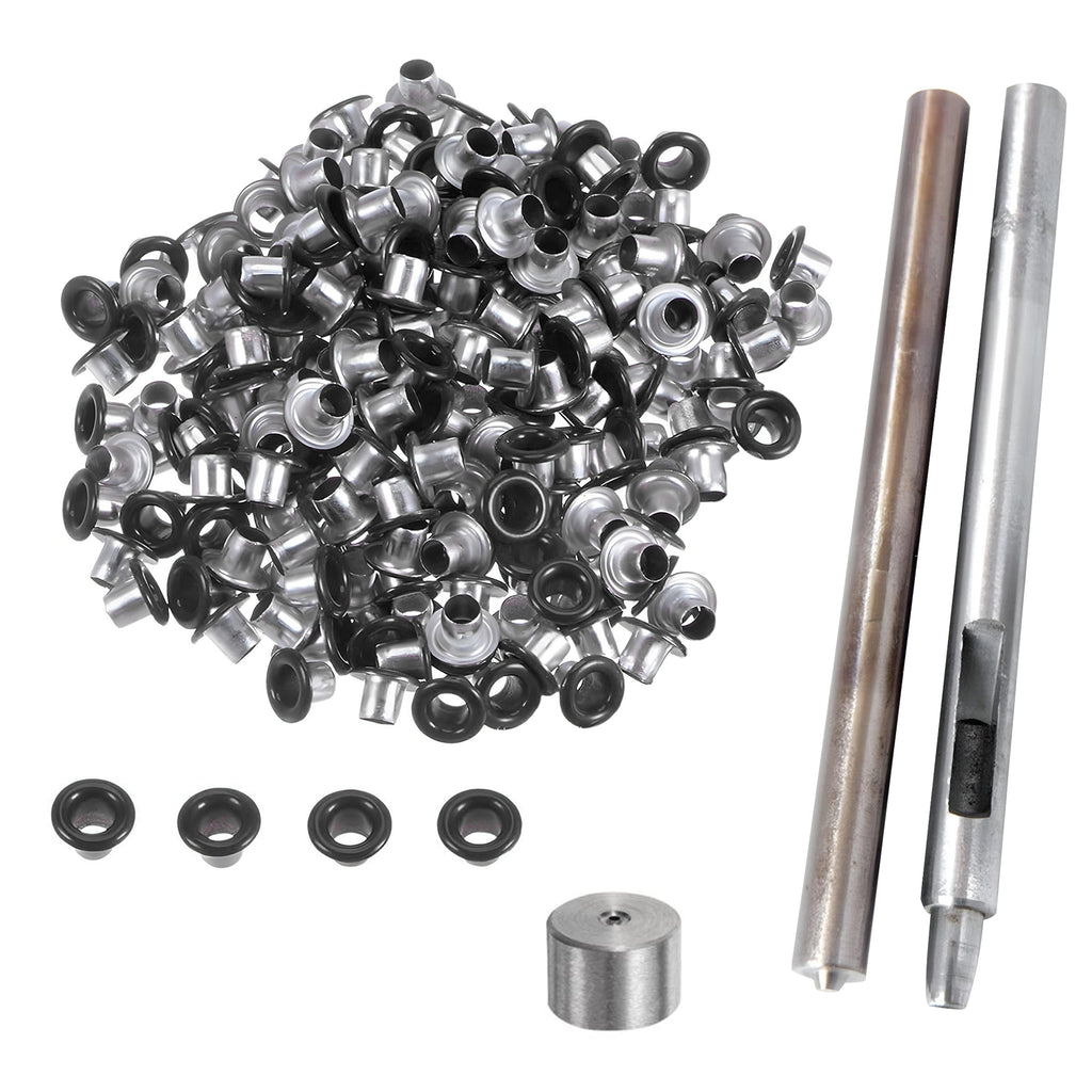 Iron Eyelets with Washers and Hand Tool Set
