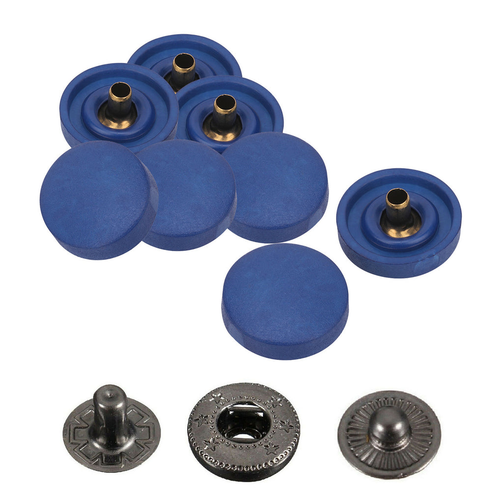 15mm S Spring Press Studs With Gunmetal Back Snaps With OR Without Hand Tool