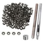 Iron Eyelets with Washers and Hand Tool Set