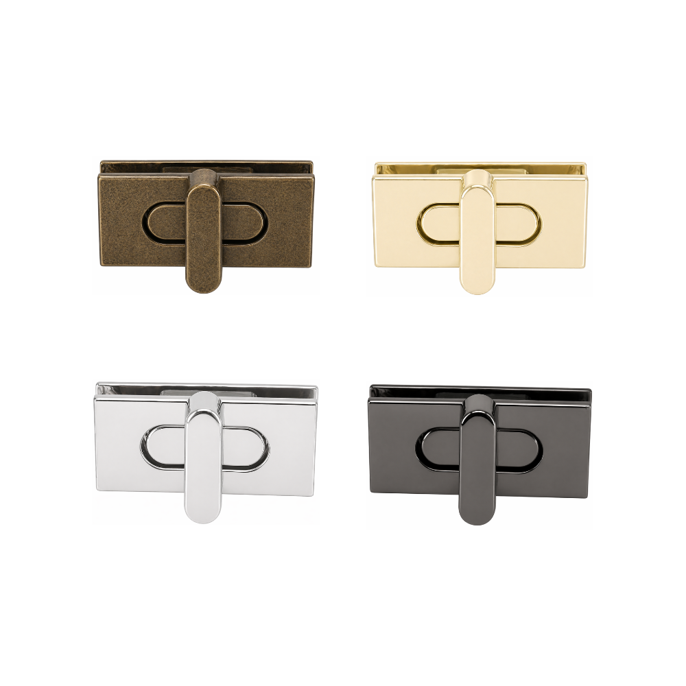 17mm x 35mm Rectangle  Twist and Turn Clasp