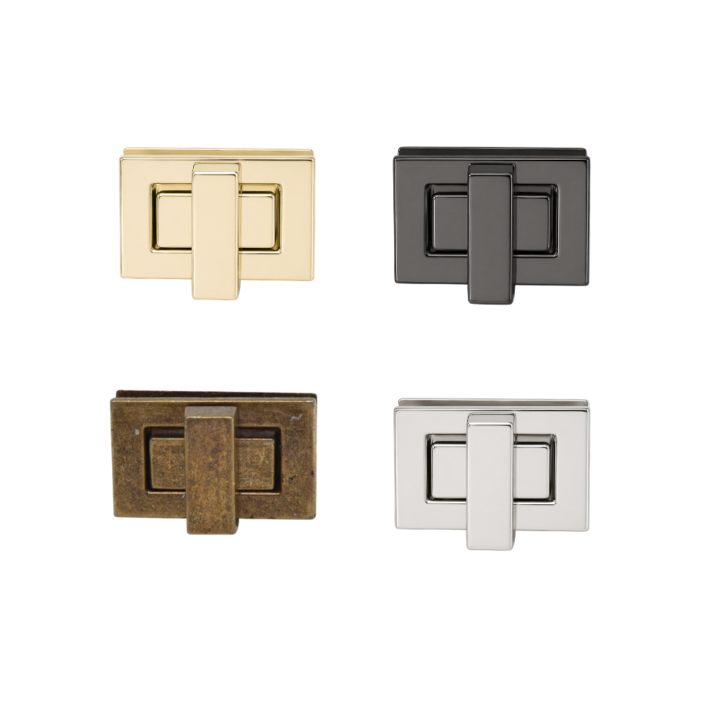 19mm x 32mm Rectangle  Twist and Turn Clasp