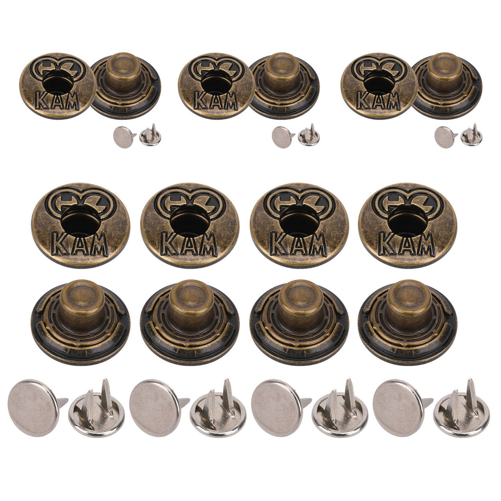 17mm & 20mm KAM Jeans Buttons