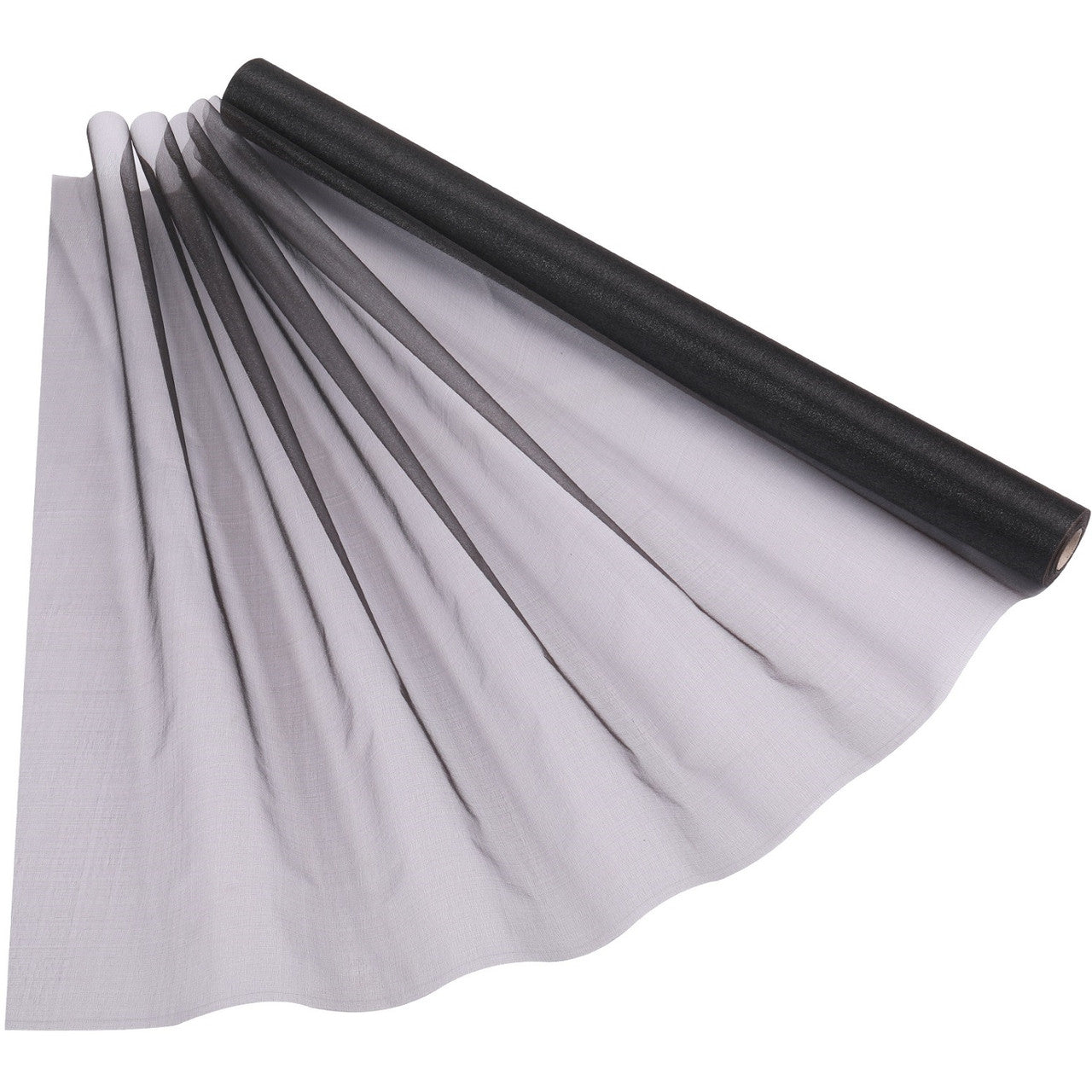 15m x 70cm Organza Roll - Black