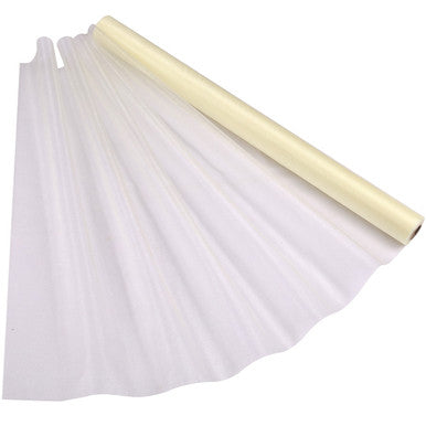 15m x 70cm Organza Roll - Ivory