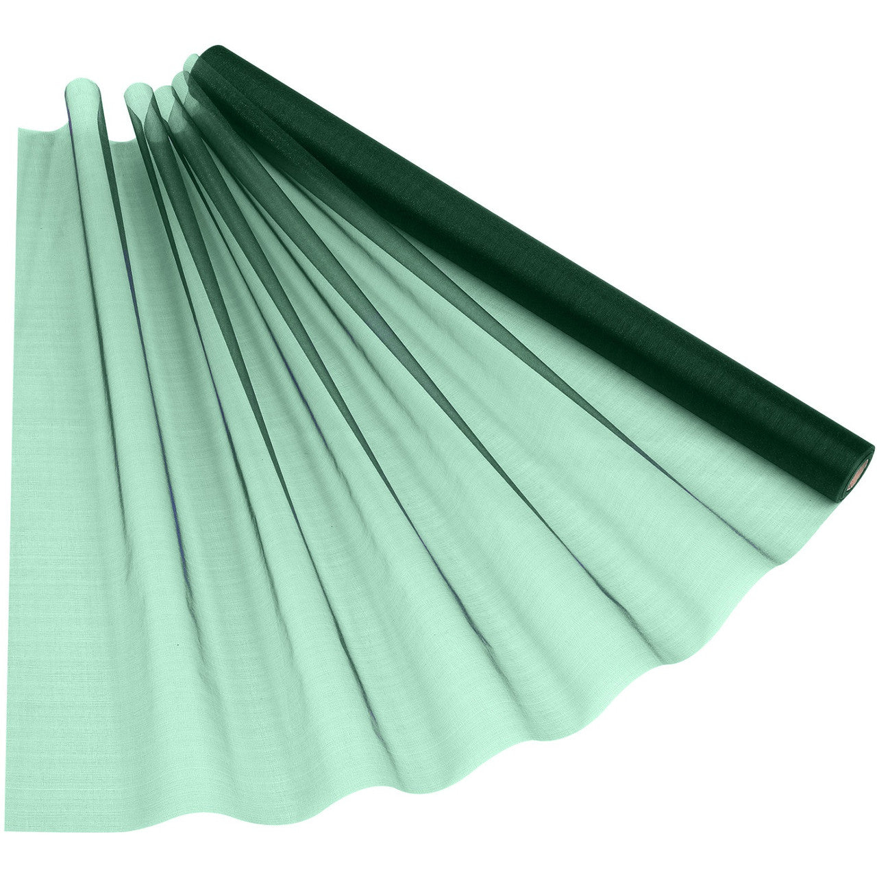 15m x 70cm Organza Roll - Hunter Green