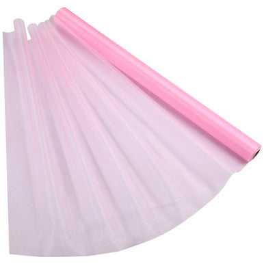15m x 70cm Organza Roll - Baby Pink