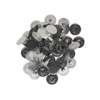 Flat Head Stud Rivets with Alloy Pins - Brass (Pack of 100)