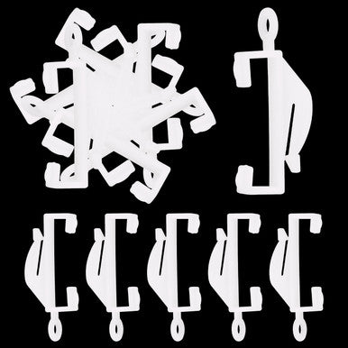 White Curtain Track Runners - 50pcs