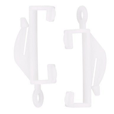 Plastic Curtain Track Runners White - 10pcs