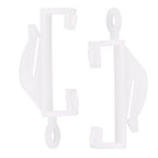 Plastic Curtain Track Runners White - 10pcs