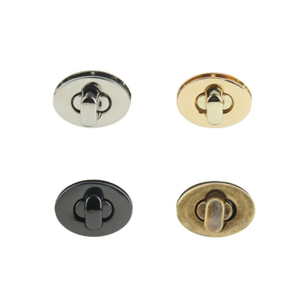 15mm Oval Twist and Turn Clasp - (Pack of 1)