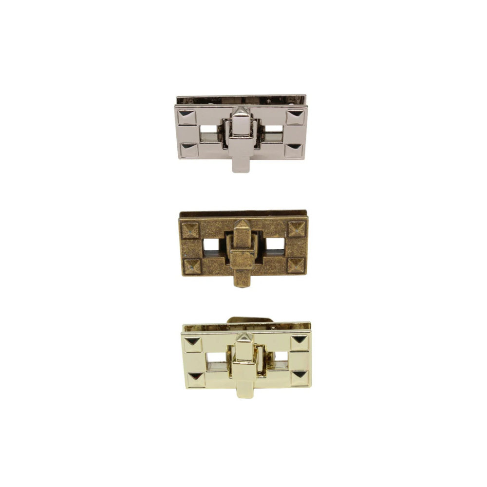 39mm x 20mm Rectangle Twist and Turn Clasp - (Pack of 1)
