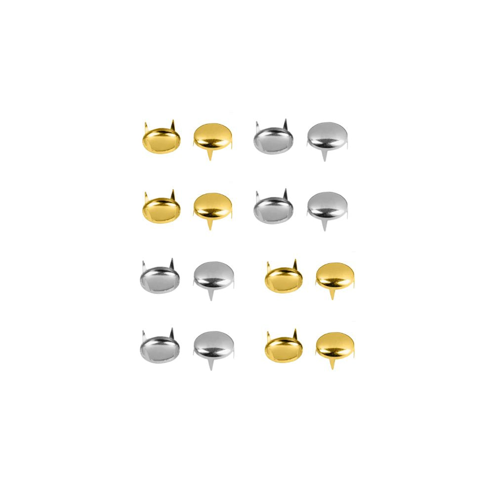 Round Dome Head Punk Studs Prong Back (Pack of 50)