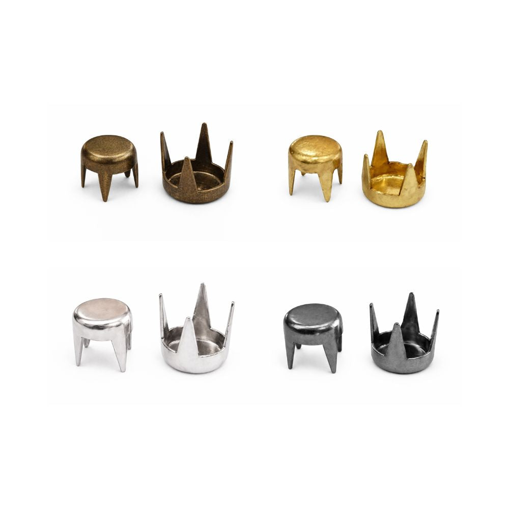 Round Flat Head Punk Studs - (Pack of 100)