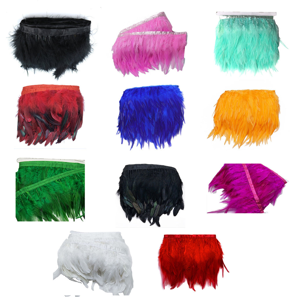 Rooster Feather Fringe For Sewing Costume