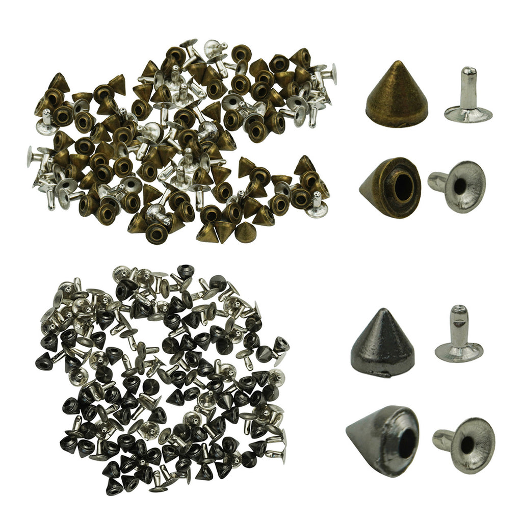 6.5mm Spike Cone Punk Pin Studs (Pack of 100)