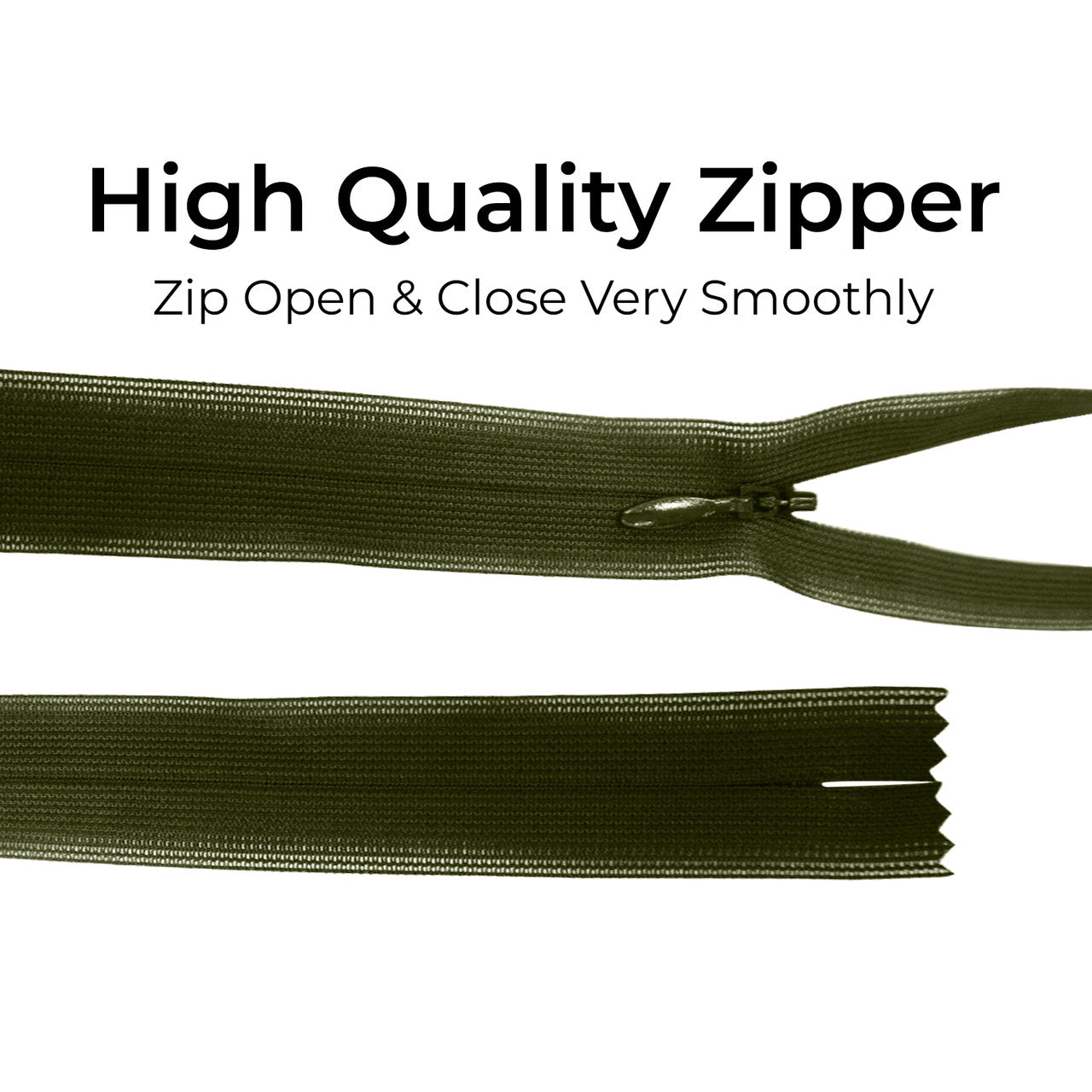 YKK Nylon Lightweight Closed End Concealed Zip