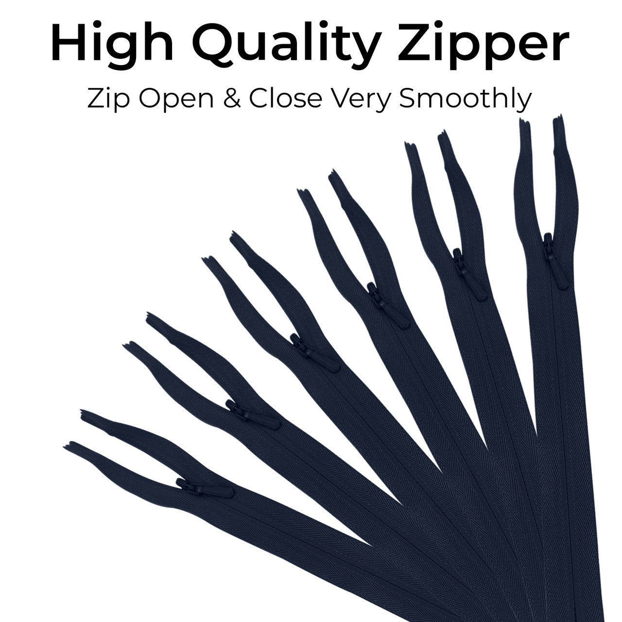 YKK Nylon Medium Weight Closed End Concealed Zip