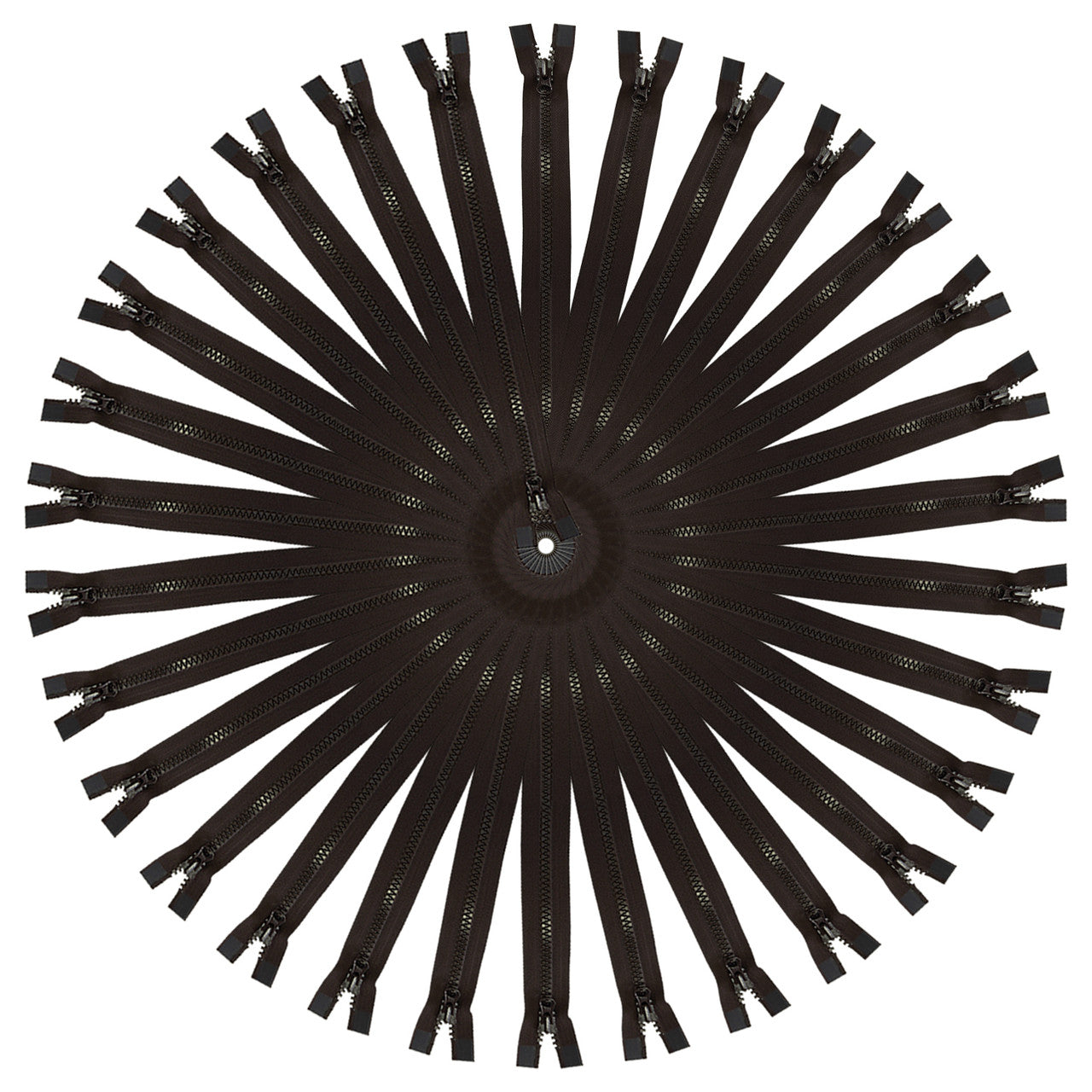 YKK Plastic Two-Way Open-End VISLON Zip, Black - 26" / 66cm