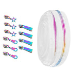 Rainbow Zipper Slider Bundle (11pcs) - White