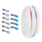 Rainbow Zipper Slider Bundle (11pcs) - White