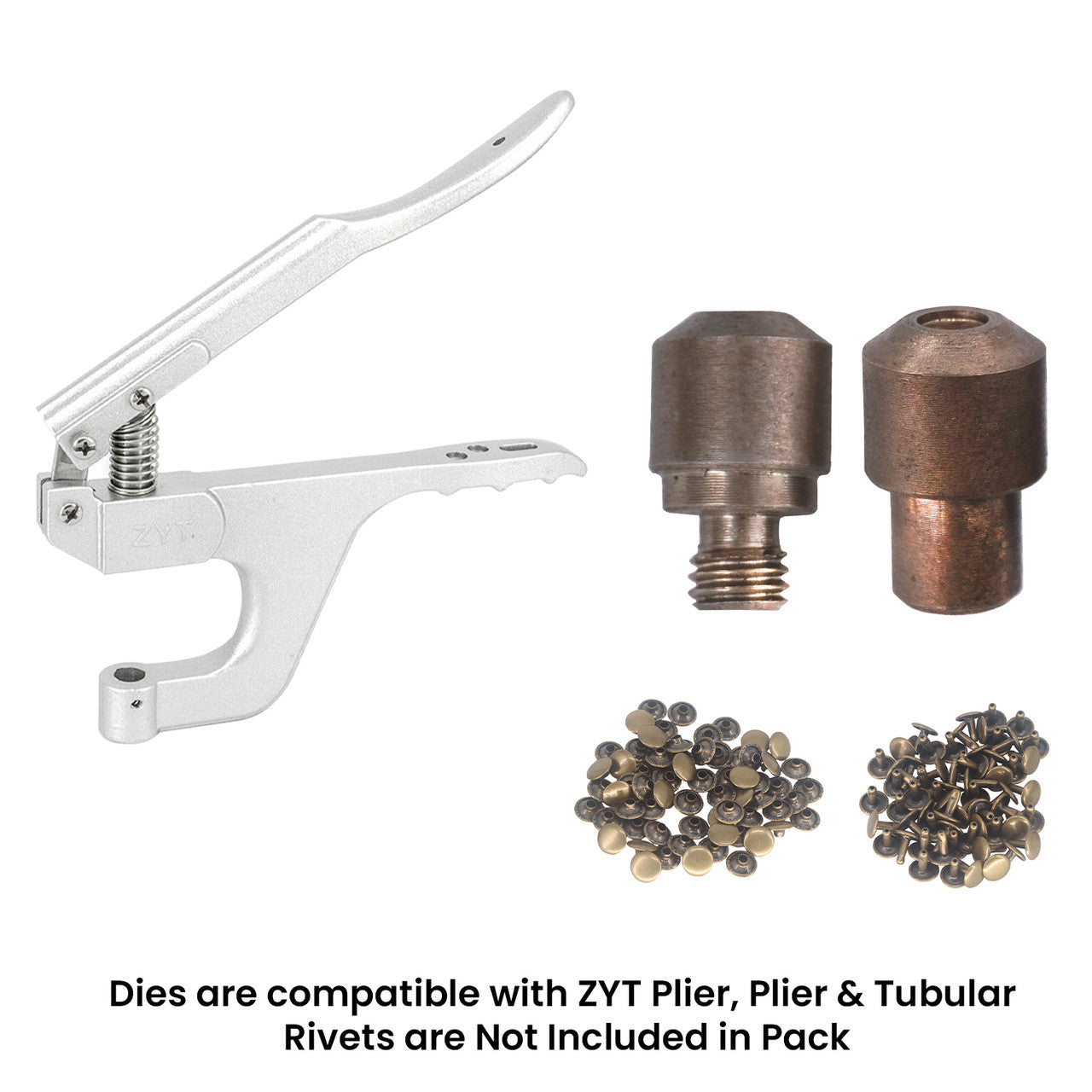 Double Cap Rivet Fixing Dies for ZYT Plier