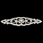 Sew-On Diamante Motif - 112mm x 72mm - Silver