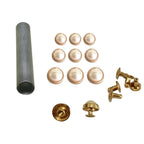 Domed Pearl Rivets with Fixing Hand Tool