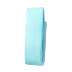 20m Organza Woven Edge Ribbon - Aqua Blue