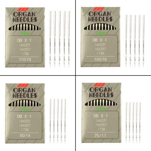 Industrial Sewing Machine Organ Needles (Pack of 10)