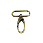 Swivel Clasp Snap Hooks with Rounded Rectangle Ring (Pack of 2)