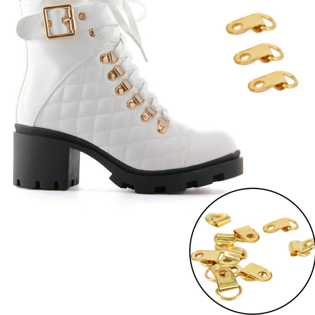 10mm Metal Single Hole D-Ring Hooks (Pack of 2)