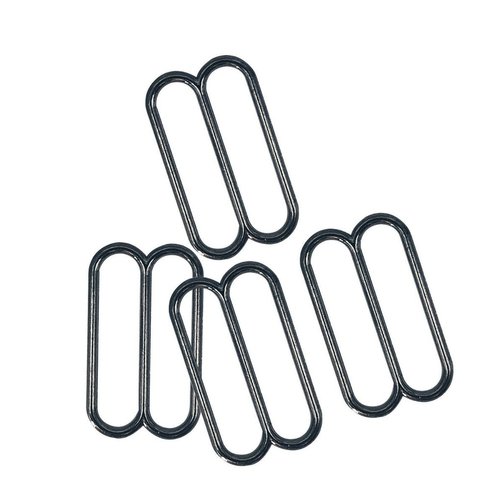 Rounded Triglide Slider Metal Buckle - (Pack of 2)