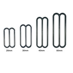 Rounded Triglide Slider Metal Buckle - (Pack of 2)