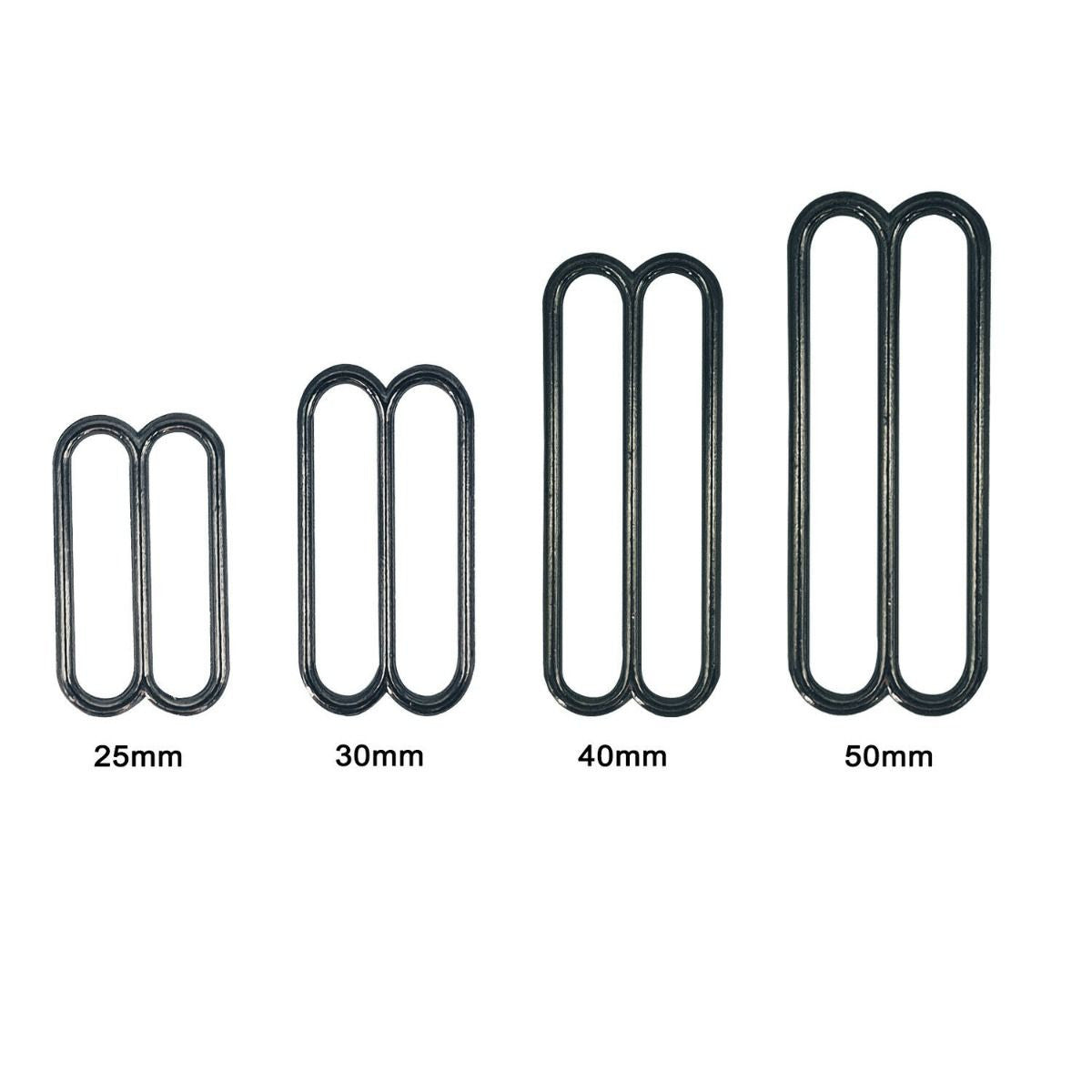 Rounded Triglide Slider Metal Buckle - (Pack of 2)